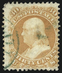 Sale 1074, Lot 761, 30c 1861 Issue (Scott 71)