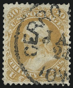 Sale 1074, Lot 763, 30c 1861 Issue (Scott 71)