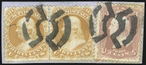 Sale 1074, Lot 830, 30c 1861 Issue, cont. (Scott 71)