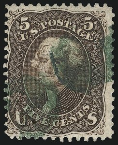 Sale 1074, Lot 855, 5c Red Brown and Brown Shades, 1862-63 Issue (Scott 75-76)