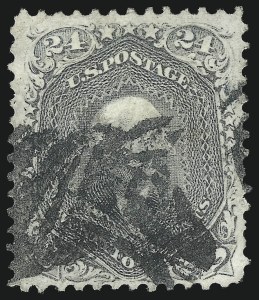Sale 1074, Lot 882, 24c Lilac and Blackish Violet Shades, 1863 Issue (Scott 78-78c)