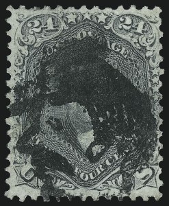 Sale 1074, Lot 883, 24c Lilac and Blackish Violet Shades, 1863 Issue (Scott 78-78c)