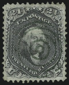 Sale 1074, Lot 894, 24c Lilac and Blackish Violet Shades, 1863 Issue (Scott 78-78c)