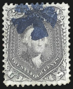 Sale 1074, Lot 896, 24c Lilac and Blackish Violet Shades, 1863 Issue (Scott 78-78c)