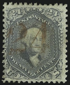 Sale 1074, Lot 903, 24c Lilac and Blackish Violet Shades, 1863 Issue (Scott 78-78c)