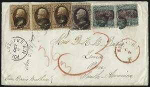 Sale 1075, Lot 1107, 1869 Pictorial Isssue, Inverts and 1875 Re-Issue