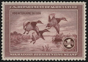 Sale 1076, Lot 2016, United States Hunting Permit Singles