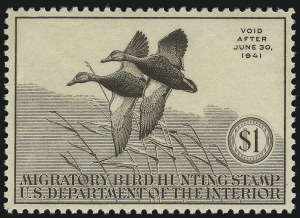 Sale Number 1076, Lot Number 2021, United States Hunting Permit Singles Sale Number 1076, Lot Number 2021, United States Hunting Permit Singles