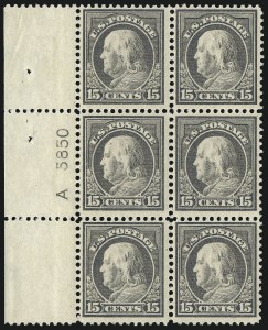 Sale 1077, Lot 258, 1912-15 Washington-Franklin Issues (Scott 405-461)