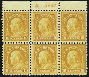 Sale 1077, Lot 266, 1912-15 Washington-Franklin Issues (Scott 405-461)