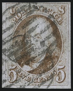 Sale 1077, Lot 36, 1847 Issue and 1875 Reproduction (Scott 1-4)