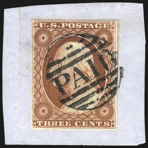 Sale 1077, Lot 47, 1851-56 Issue (Scott 5-17)