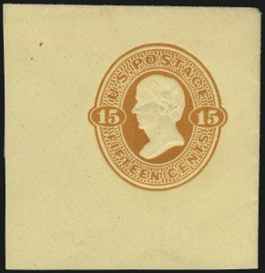 Sale 1077, Lot 488, Postal Stationery (U, UX), 2c Black on Buff, Die 2 (U98) Sale 1077, Lot 488, Postal Stationery (U, UX)