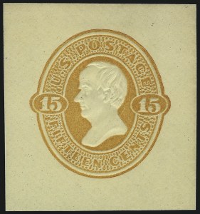 Sale 1077, Lot 493, Postal Stationery (U, UX), 15c Orange on Cream (U200) Sale 1077, Lot 493, Postal Stationery (U, UX)