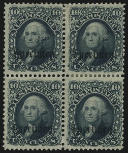 Sale 1077, Lot 87, 1861-66 Issue (Scott 56-78)