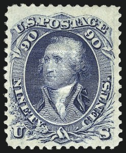 Sale 1078, Lot 205, 1867-68 Grilled Issue and 1875 Re-Issue (Scott 79-111)