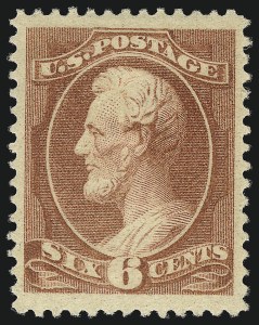 Sale 1078, Lot 326, 1870-93 Bank Note Issues (Scott 148-225), 6c Rose (208) Sale 1078, Lot 326, 1870-93 Bank Note Issues (Scott 148-225)