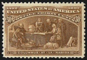 Sale 1078, Lot 347, 1893 Columbian Issue (Scott 230-245), 30c Columbian (239) Sale 1078, Lot 347, 1893 Columbian Issue (Scott 230-245)