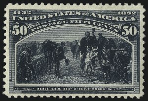 Sale 1078, Lot 350, 1893 Columbian Issue (Scott 230-245), 50c Columbian (240) Sale 1078, Lot 350, 1893 Columbian Issue (Scott 230-245)