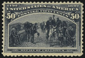 Sale 1078, Lot 352, 1893 Columbian Issue (Scott 230-245), 50c Columbian (240) Sale 1078, Lot 352, 1893 Columbian Issue (Scott 230-245)