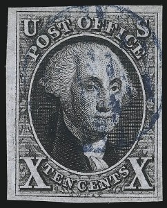 Sale 1078, Lot 56, 10c 1847 Issue, 1875 Reproduction of 1847 Issue (Scott 2-4)