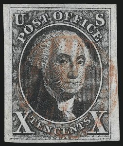 Sale 1078, Lot 58, 10c 1847 Issue, 1875 Reproduction of 1847 Issue (Scott 2-4)