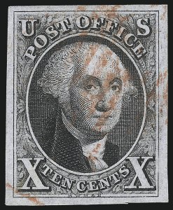 Sale 1078, Lot 62, 10c 1847 Issue, 1875 Reproduction of 1847 Issue (Scott 2-4)