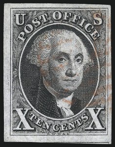 Sale 1078, Lot 65, 10c 1847 Issue, 1875 Reproduction of 1847 Issue (Scott 2-4)