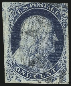 Sale 1078, Lot 73, 1c-12c 1851 Issue (Scott 5A-17)