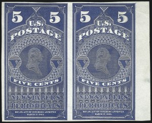 Sale 1079, Lot 2061, 1875 Reprint of 1865 Issue, 1881 Special Printing (Scott PR4-PR8)
