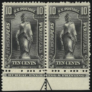 Sale 1079, Lot 2195, 1895 Unwatermarked Issue Unused (Scott PR102-PR113)
