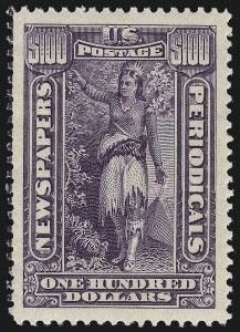 Sale 1079, Lot 2214, 1895-97 Watermarked Issue Unused (Scott PR114-PR125)