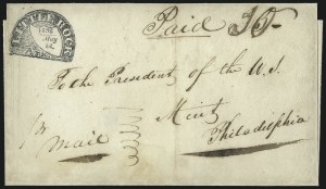 Sale 1082, Lot 301, Stampless Covers