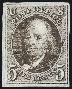 Sale 1082, Lot 320, 1847 Issue