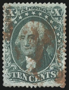 Sale 1082, Lot 355, 1851-60 Issues, 10c Green, Ty. I (31) Sale 1082, Lot 355, 1851-60 Issues