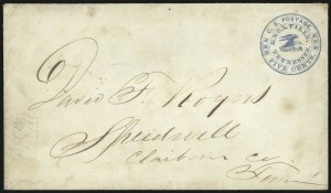 Sale 1082, Lot 582, Confederate States: Postmasters Provisionals