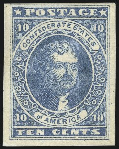 Sale 1082, Lot 616, Confederate States: Essays and Proofs, General Issues