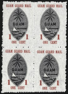Sale 1082, Lot 656, United States Possessions: Canal Zone thru Guam, GUAM, 1930, 1c, 2c Seals (M3-M4) Sale 1082, Lot 656, United States Possessions: Canal Zone thru Guam