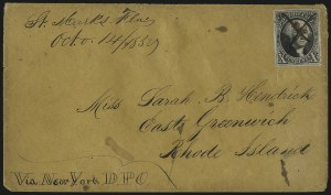 Sale 1084, Lot 3016, 5c-10c 1847 Issue Covers Used from Florida (Scott 1-2)