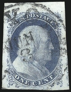 Sale Number 1084, Lot Number 3037, 1c 1851-56 Issue (Scott 5-9)