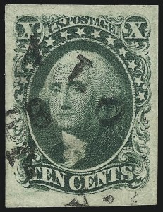 Sale 1084, Lot 3077, 3c-12c 1851-56 Issue (Scott 10-17)