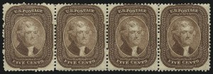 Sale 1084, Lot 3135, 3c-5c 1857-60 Issue (Scott 25-30A)