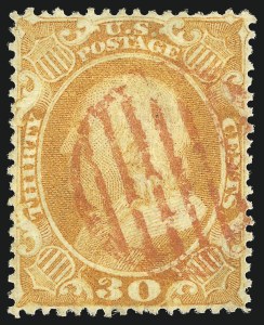 Sale 1084, Lot 3176, 10c-90c 1857-60 Issue (Scott 31-39)
