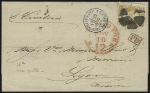 Sale 1084, Lot 3296, 1867-68 Grilled Issue, cont. (Scott 92-101)