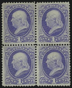 Sale 1084, Lot 3366, 1870-71 National Bank Note Co. Grilled Issue (Scott 134-144)