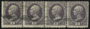 Sale 1084, Lot 3379, 1870-71 National Bank Note Co. Grilled Issue (Scott 134-144)