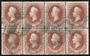 Sale 1084, Lot 3416, 1870-71 National Bank Note Co. Ungrilled Issue (Scott 145-155)