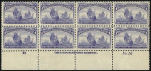 Sale 1084, Lot 3530, 1893 Columbian Issue (Scott 230-245)