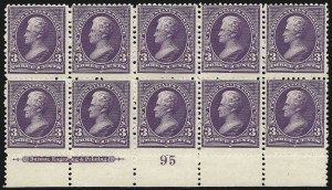 Sale 1084, Lot 3568, 1894 Unwatermarked Bureau Issue (Scott 246-263)