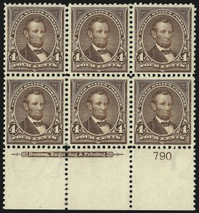 Sale 1084, Lot 3646, 1897-1903 Change of Colors Bureau Issue (Scott 279-284)